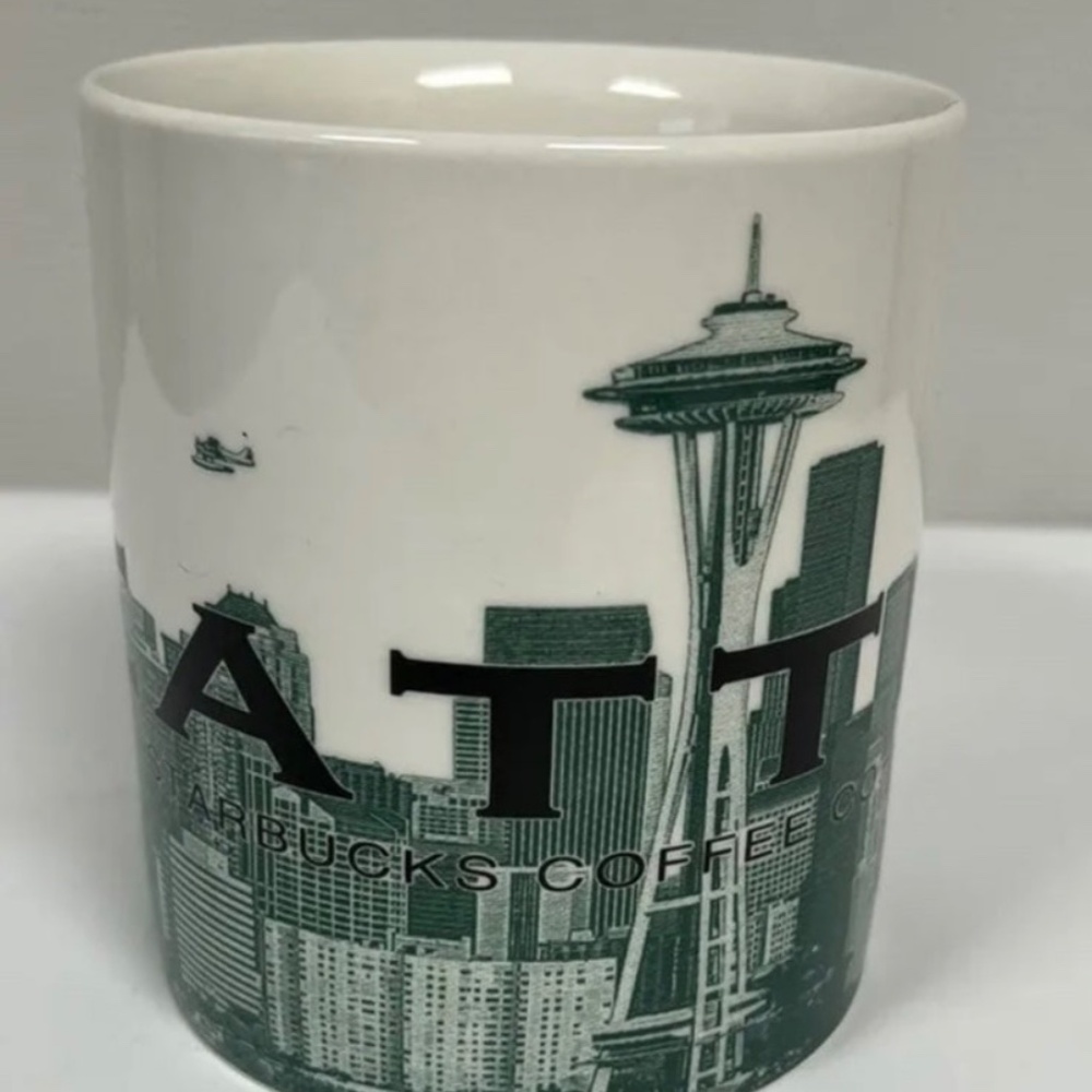 Seattle Starbucks Coffee Mug 16oz Nice Condition - Picture 4 of 7